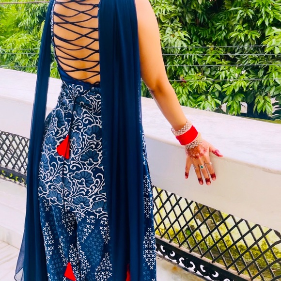 Other - Blue sharara suit three piece of set